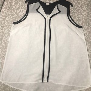 Sleeveless V-Neck Business Casual Top